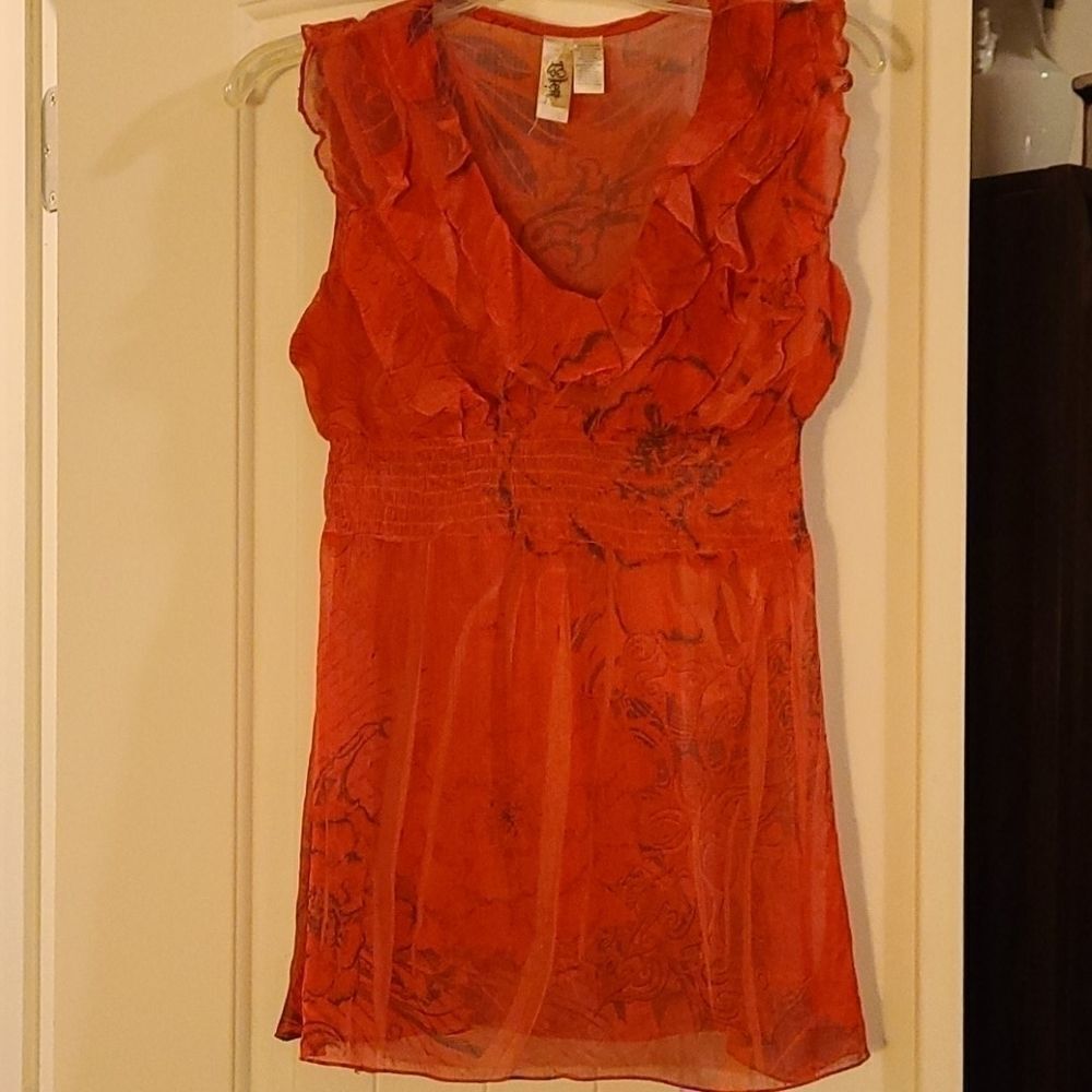 L8teR- Orange blouse  